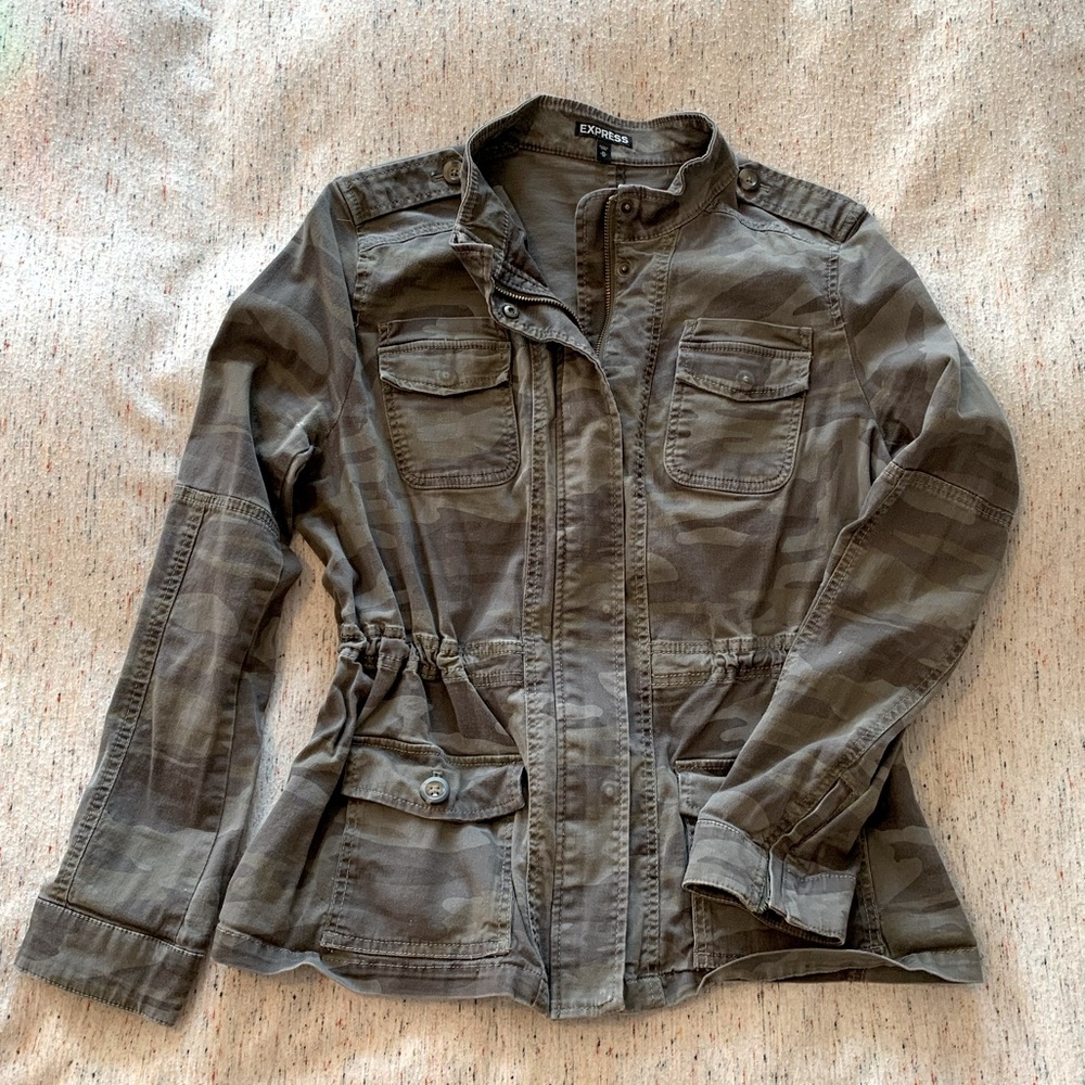Camo utility jacket